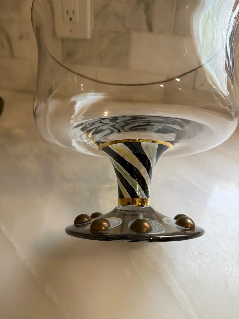 MacKenzie-Childs clear glass